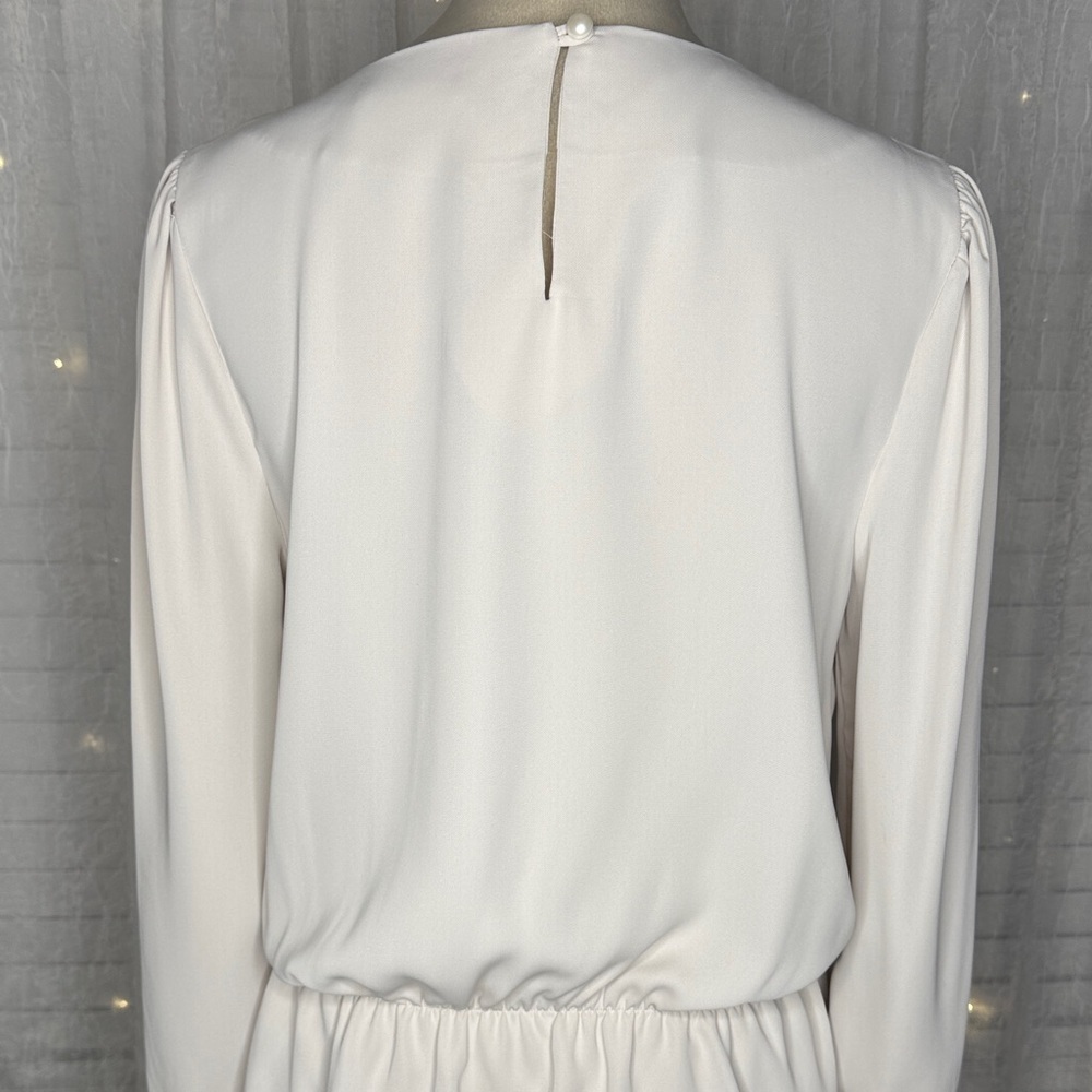 Zenana Elegant Cream Blouse - Picture 4 of 7